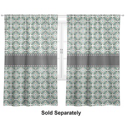 Geometric Circles Curtain Panel - Custom Size