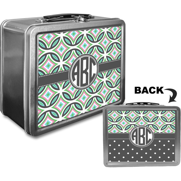 Geometric Circles Custom Lunch Box / Tin Approval