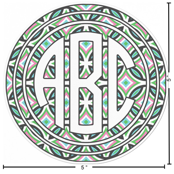 Geometric Circles Custom Shape Iron On Patches - L - APPROVAL