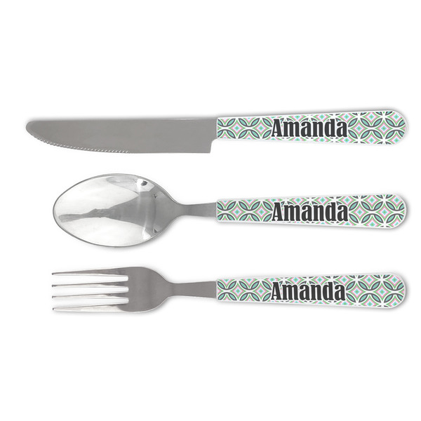 Custom Geometric Circles Cutlery Set (Personalized)