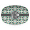 Geometric Circles Plastic Platter - Microwave & Oven Safe Composite Polymer (Personalized)
