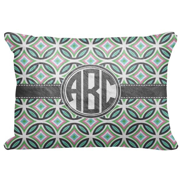 Custom Geometric Circles Decorative Baby Pillowcase - 16"x12" (Personalized)
