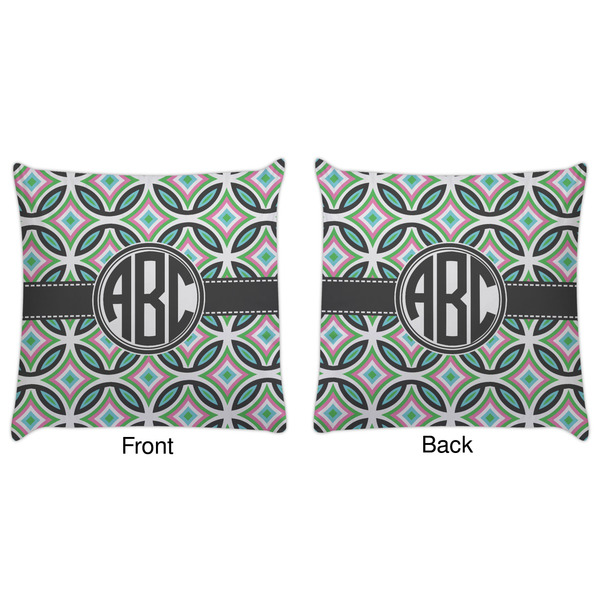 Geometric Circles Decorative Pillow Case - Approval