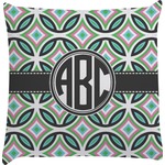 Geometric Circles Decorative Pillow Case (Personalized)