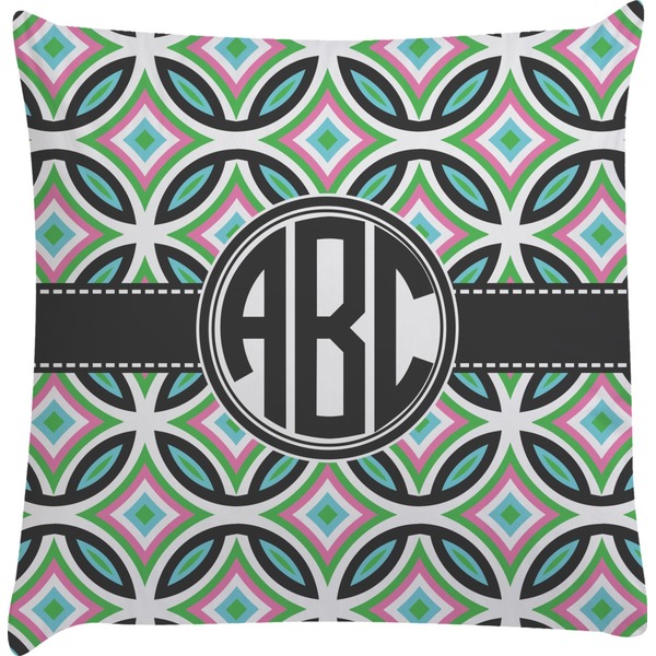 Custom Geometric Circles Decorative Pillow Case (Personalized)