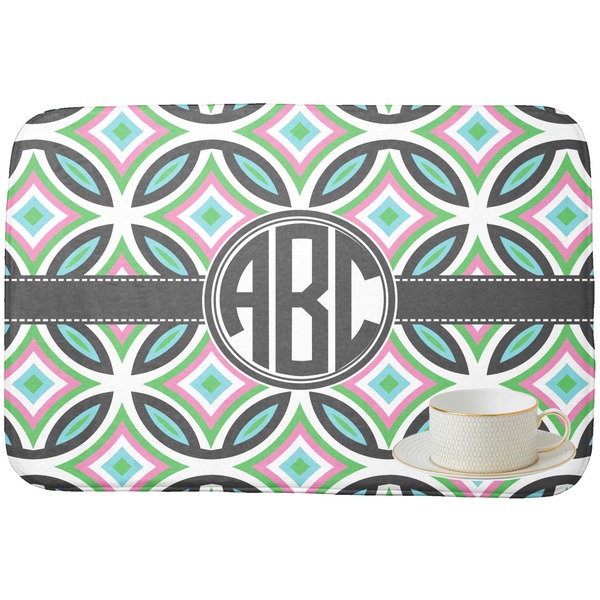 Geometric Circles Dish Drying Mat