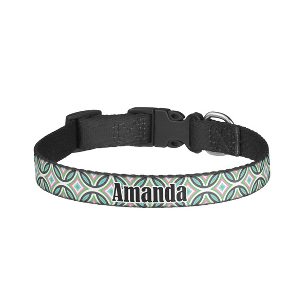 Custom Geometric Circles Dog Collar - Small (Personalized)
