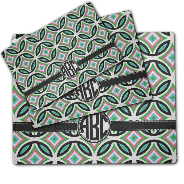 Geometric Circles Dog Food Mat - MAIN (sm, med, lrg)