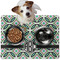 Geometric Circles Dog Food Mat - Medium LIFESTYLE
