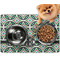 Geometric Circles Dog Food Mat - Small w/ Monogram