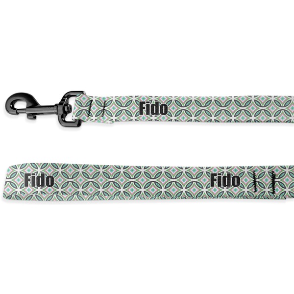 Custom Geometric Circles Deluxe Dog Leash - 4 ft (Personalized)