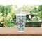 Geometric Circles Double Wall Tumbler with Straw Lifestyle