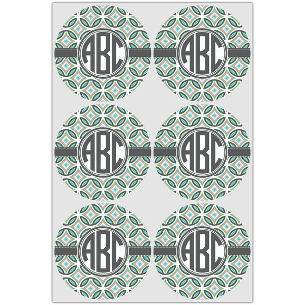 Geometric Circles Drink Topper - Large - Set of 6