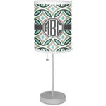 Geometric Circles 7" Drum Lamp with Shade Linen (Personalized)