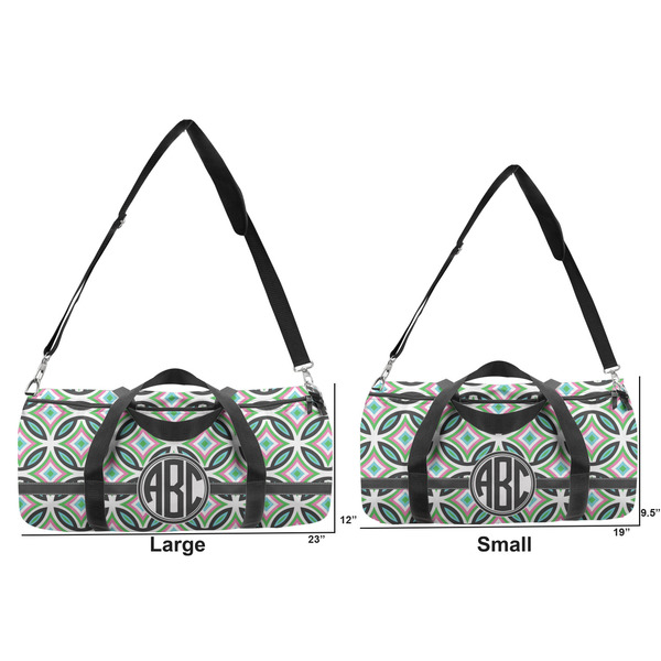 Geometric Circles Duffle Bag Small and Large