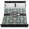 Geometric Circles Duvet Cover - Queen - On Bed - No Prop