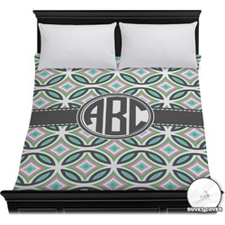 Geometric Circles Duvet Cover - Full / Queen (Personalized)