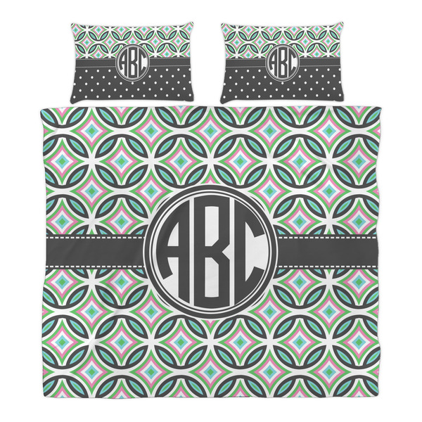 Geometric Circles Duvet Cover Set - King - Alt Approval