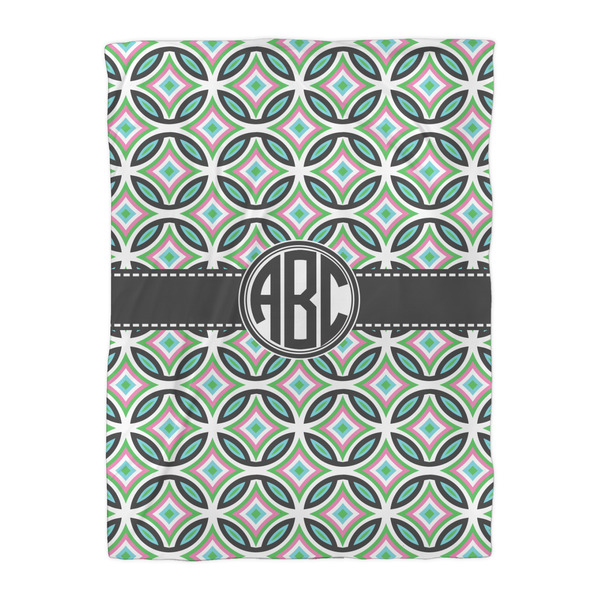 Geometric Circles Duvet Cover - Twin XL - Front