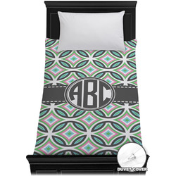 Geometric Circles Duvet Cover - Twin XL (Personalized)