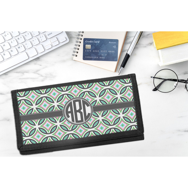 Geometric Circles DyeTrans Checkbook Cover - LIFESTYLE