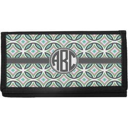 Geometric Circles Canvas Checkbook Cover (Personalized)