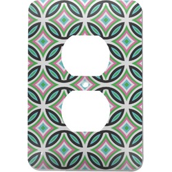 Geometric Circles Electric Outlet Plate (Personalized)