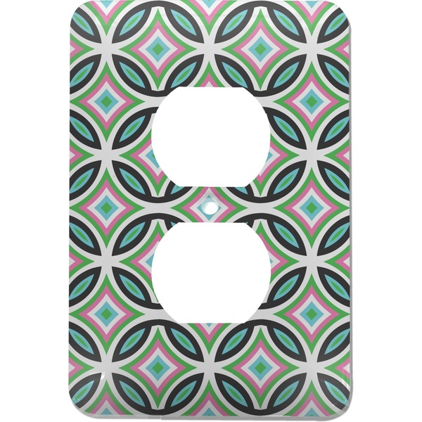 Custom Geometric Circles Electric Outlet Plate