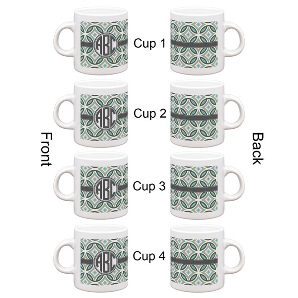 Geometric Circles Espresso Cup Set of 4 - Apvl