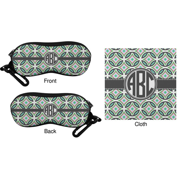 Geometric Circles Eyeglass Case & Cloth (Approval)