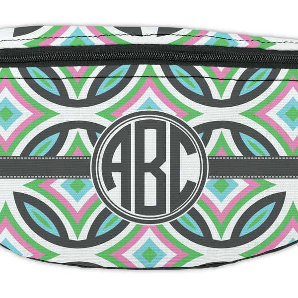 Geometric Circles Fanny Pack - Closeup