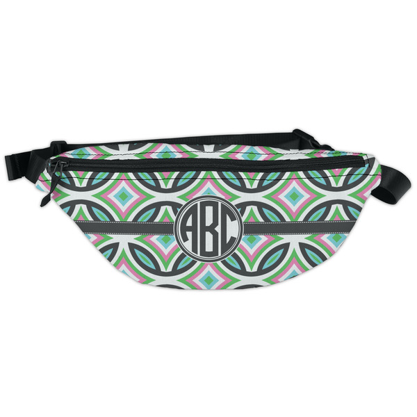 Custom Geometric Circles Fanny Pack - Classic Style (Personalized)