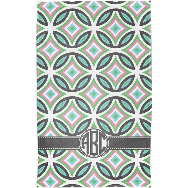 Geometric Circles Finger Tip Towel - Full View