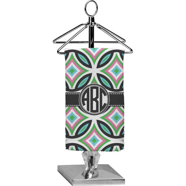 Custom Geometric Circles Finger Tip Towel - Full Print (Personalized)