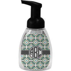 Geometric Circles Foam Soap Bottle - Black (Personalized)