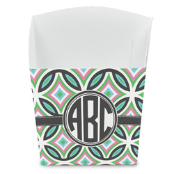 Geometric Circles French Fry Favor Boxes (Personalized)