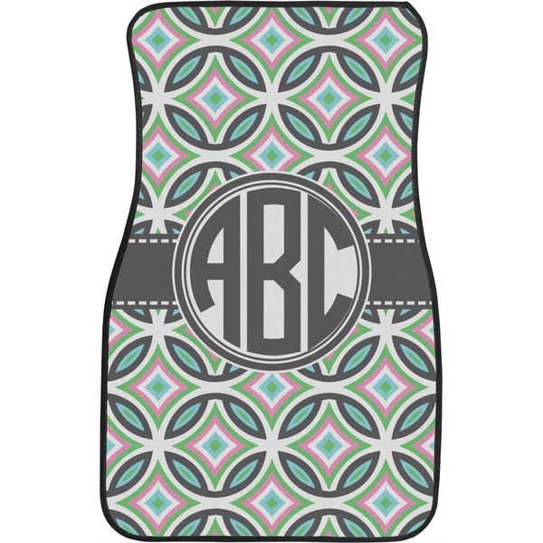 Geometric Circles Front Seat Car Mat
