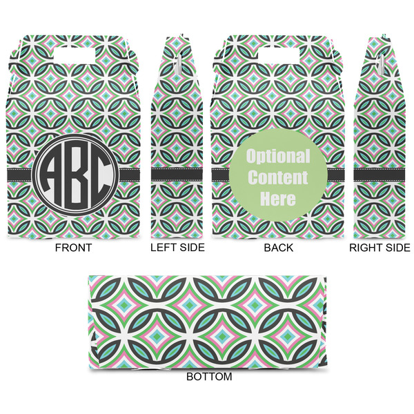 Geometric Circles Gable Favor Box - Approval