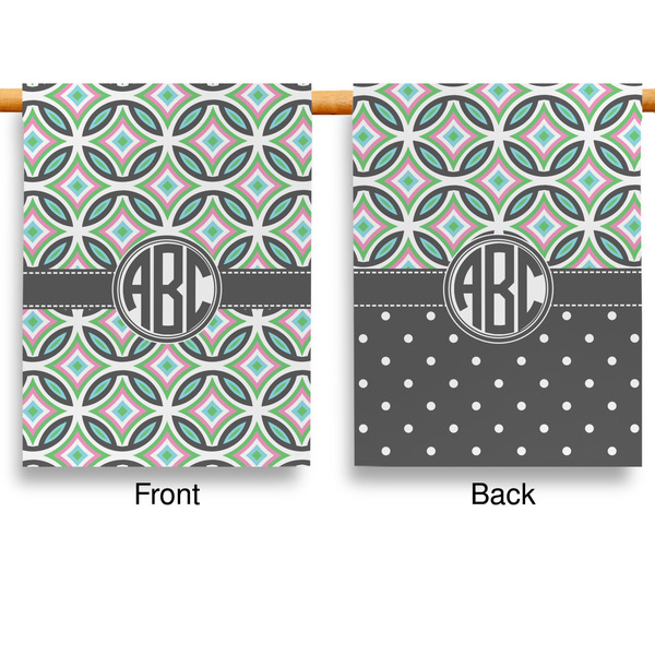 Geometric Circles Garden Flags - Large - Double Sided - APPROVAL