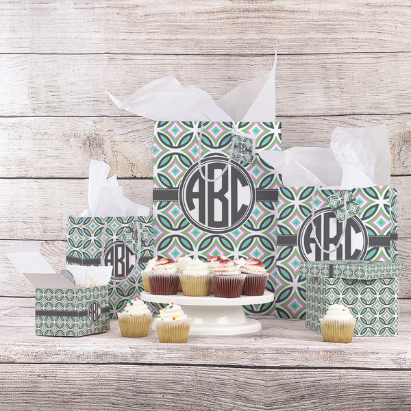 Geometric Circles Gift Bags - In Context
