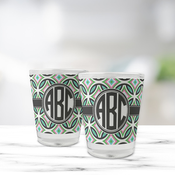 Geometric Circles Glass Shot Glass - Standard - LIFESTYLE