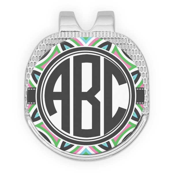 Geometric Circles Golf Ball Hat Marker Hat Clip