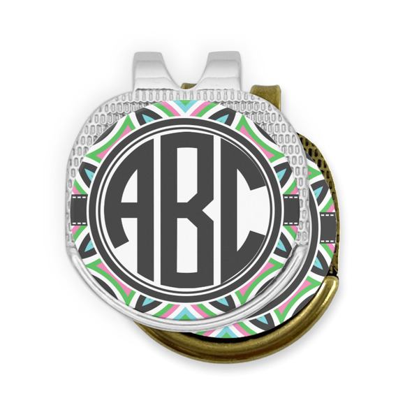 Geometric Circles Golf Ball Marker Hat Clip - PARENT/MAIN