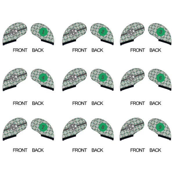 Geometric Circles Golf Club Covers - APPROVAL (set of 9)