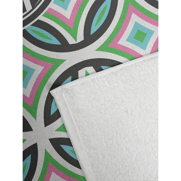 Geometric Circles Golf Towel - Detail