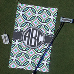 Geometric Circles Golf Towel Gift Set (Personalized)
