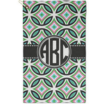 Geometric Circles Golf Towel - Poly-Cotton Blend - Small w/ Monograms