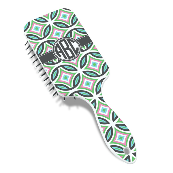 Geometric Circles Hair Brush - Angle View