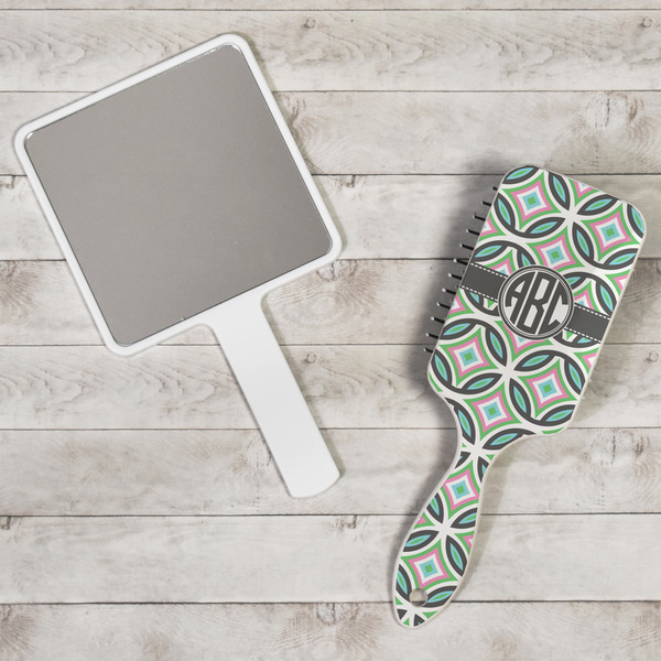 Geometric Circles Hair Brush - In Context