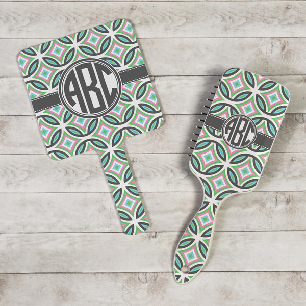 Geometric Circles Hand Mirrors - In Context